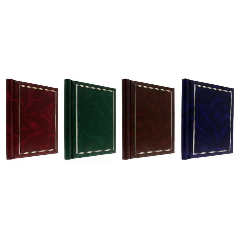 Album poze Clasic, 20 file autoadezive, 23x28cm, piele ecologica, insertii aurii Verde - imagine 17